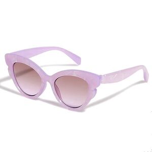J. CREW Sunglasses Crewcuts Purple Butterfly Frame Wine Gradient Lens NWT